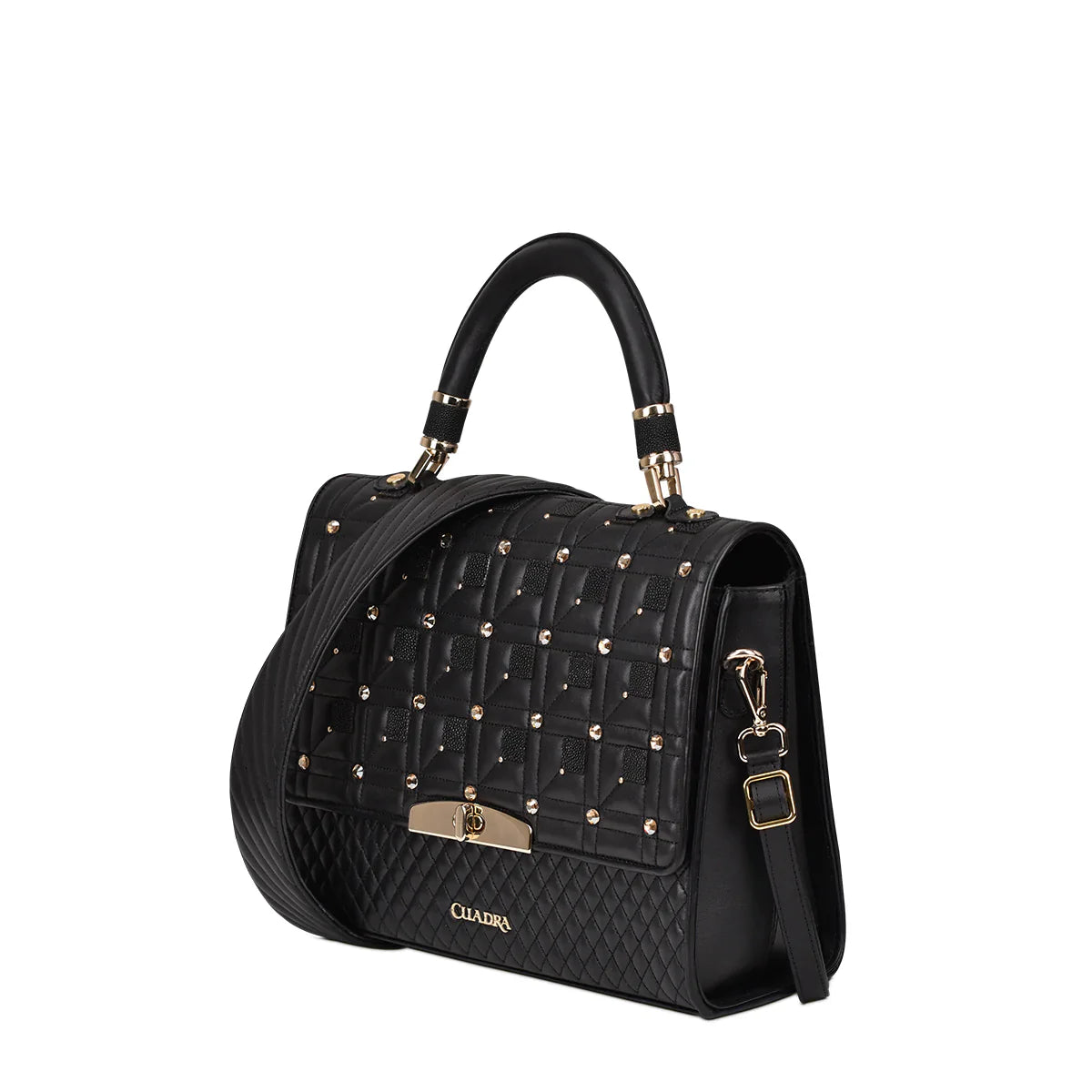  Black Quilted Purse Genuine Stingray & Leather