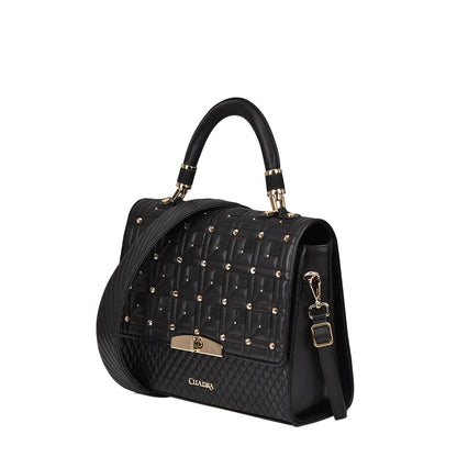  Black Quilted Purse Genuine Stingray & Leather