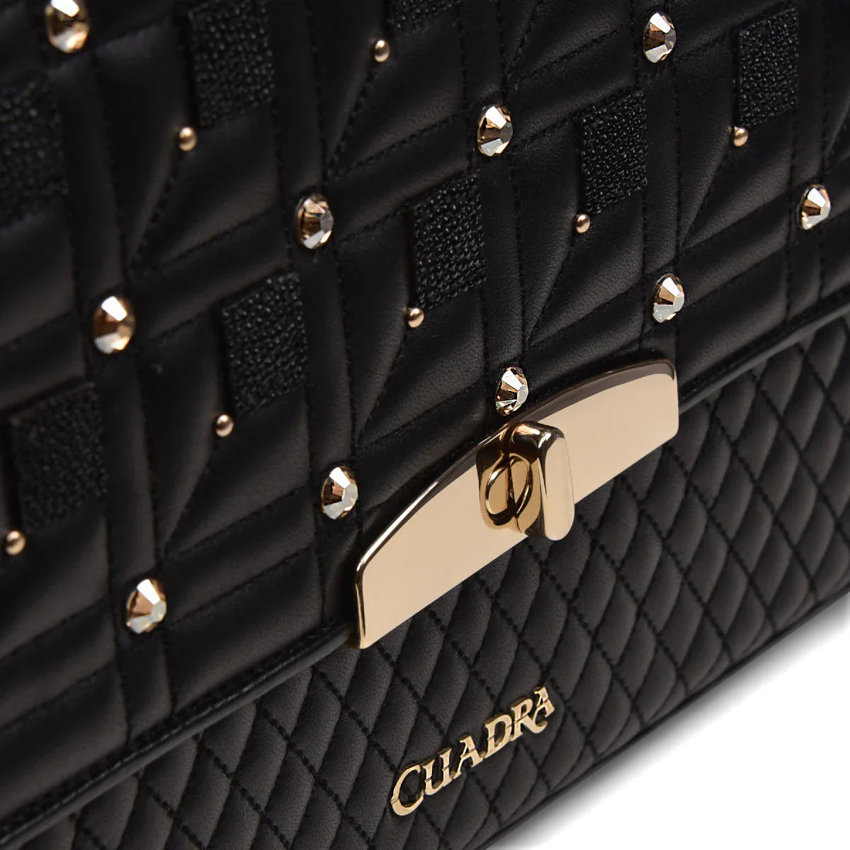  Black Quilted Purse Genuine Stingray & Leather