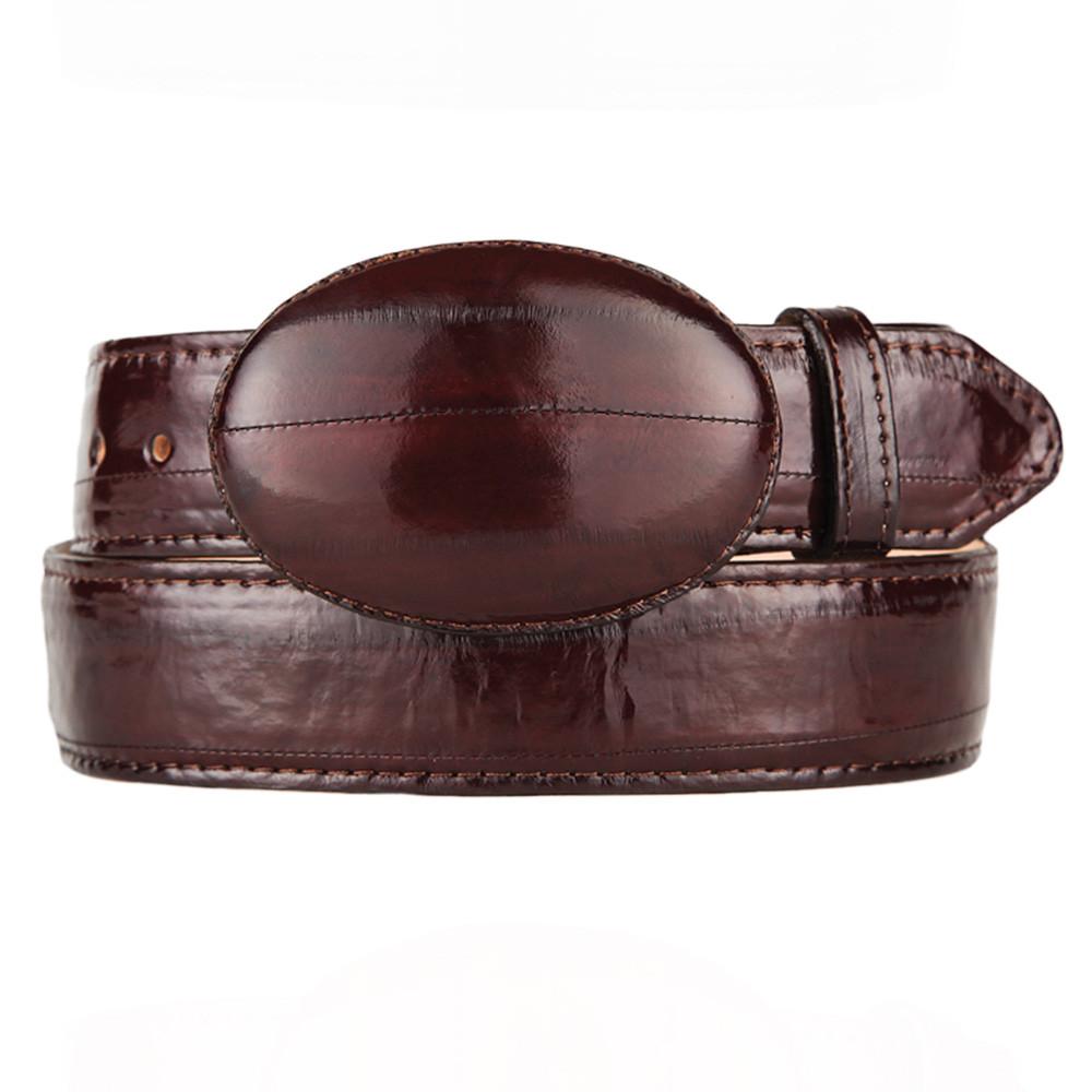 Burgundy Eel Cowboy Belt
