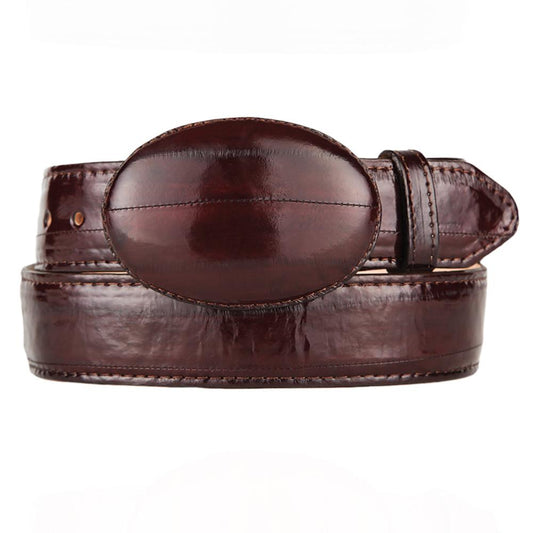  Burgundy Eel Cowboy Belt