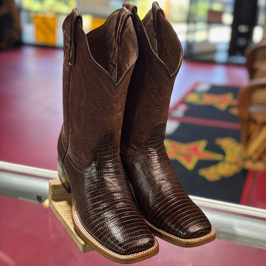  Brown Lizard Print Boots
