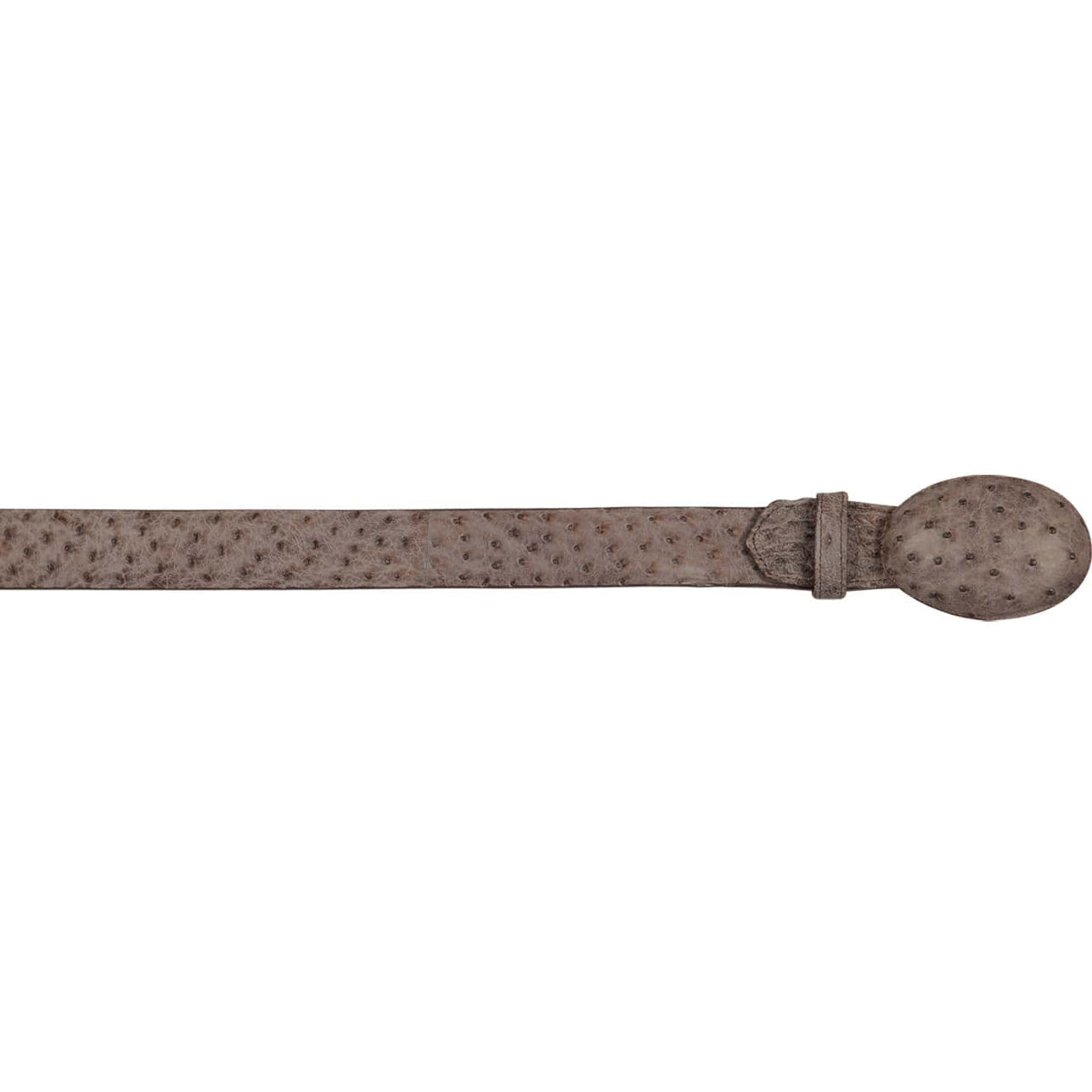  Rustic Brown Ostrich Belt