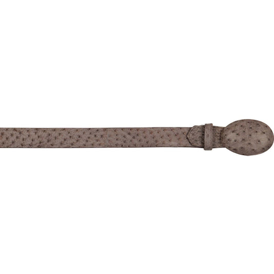  Rustic Brown Ostrich Belt