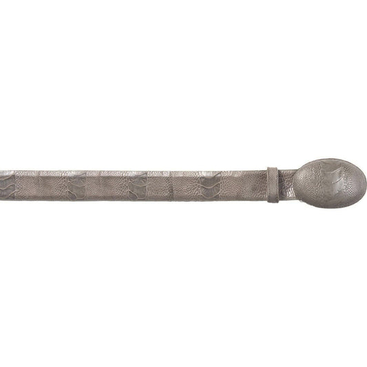  Grey Ostrich Leg Belt