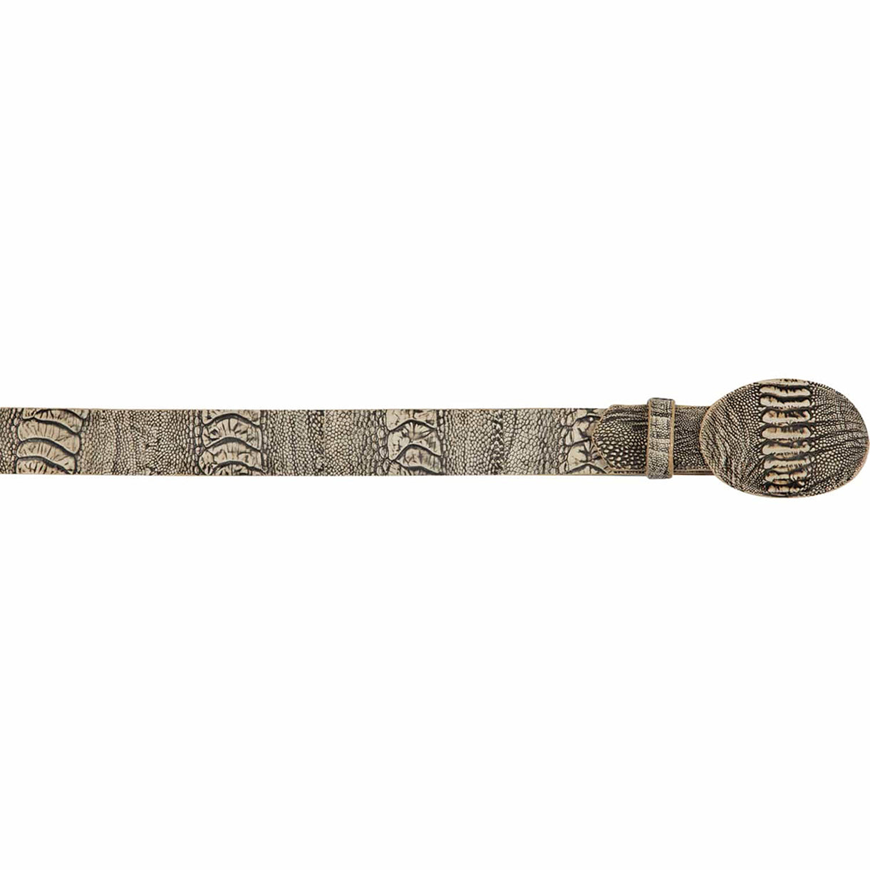  Ostrich Leg Belt Rustic Oryx