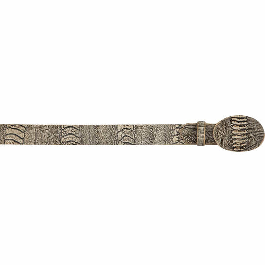  Ostrich Leg Belt Rustic Oryx