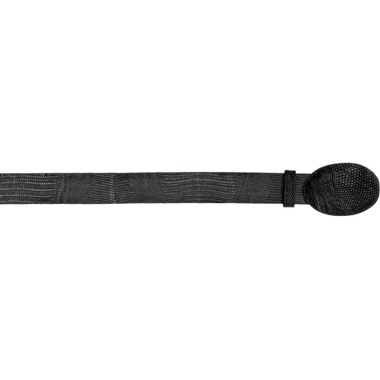  Sanded Black Lizard Belt