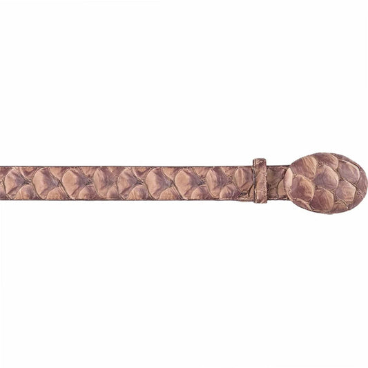  Mink Matte Brown Pirarucu Belt