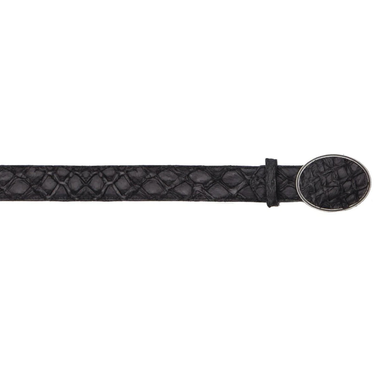  Matte Black Pirarucu Belt