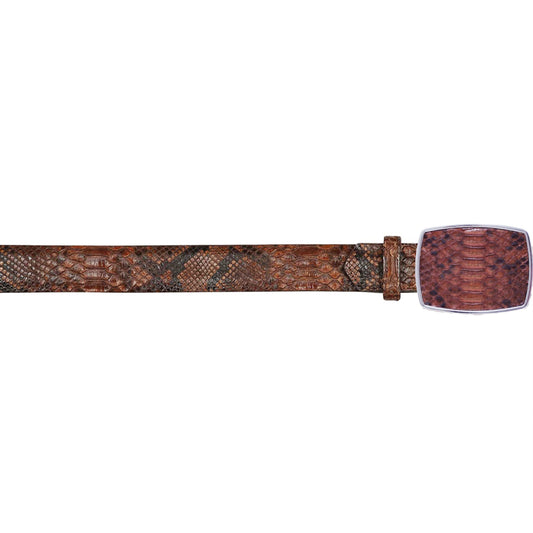  Porto Brown Snakeskin Belt