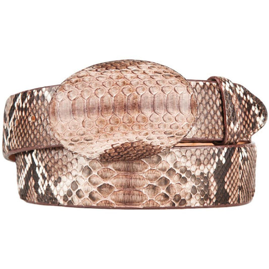  Snakeskin Belt Rustic Brown