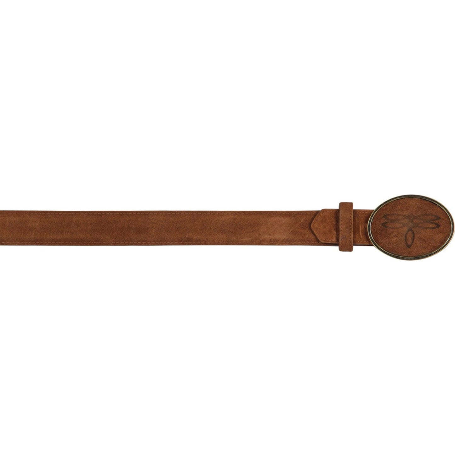  Cognac Suede Belt