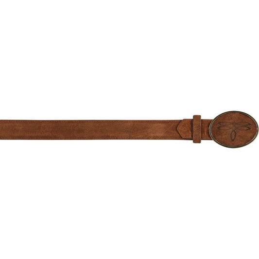  Cognac Suede Belt