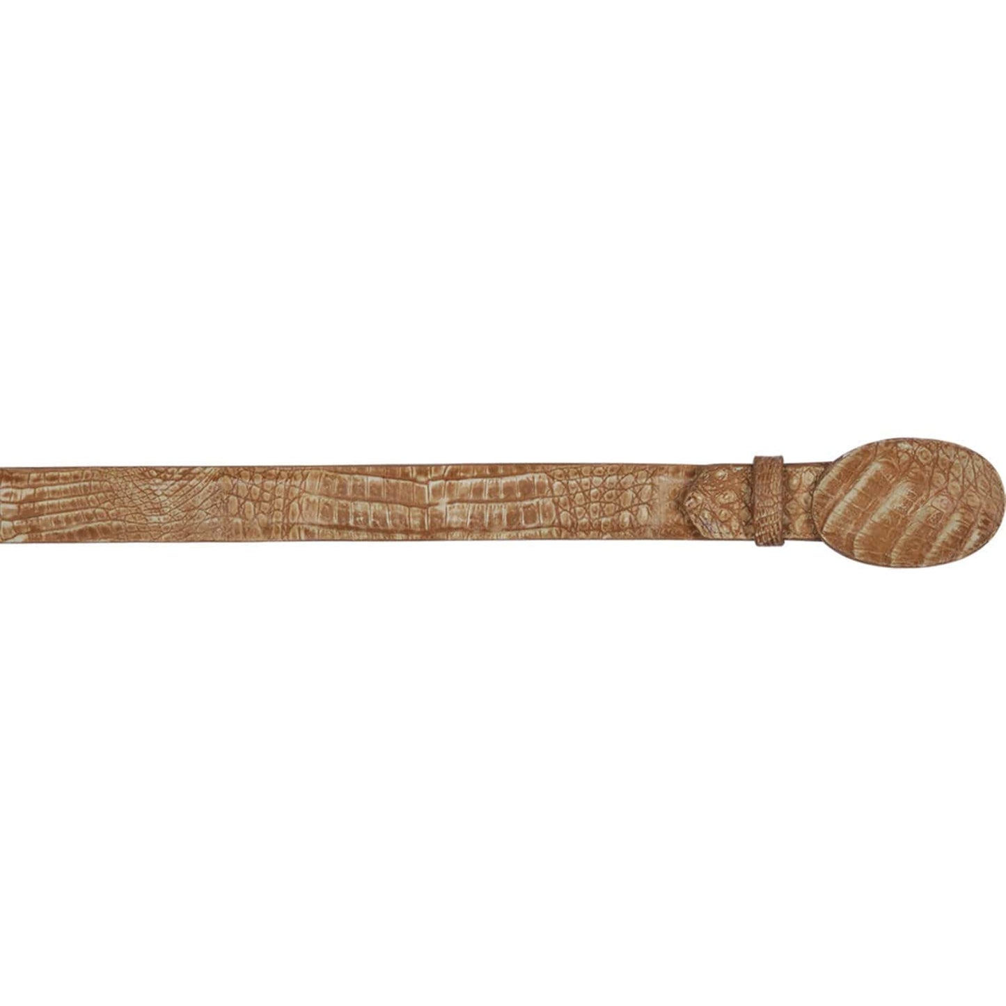  Caiman Leather Belt Sahara Oryx