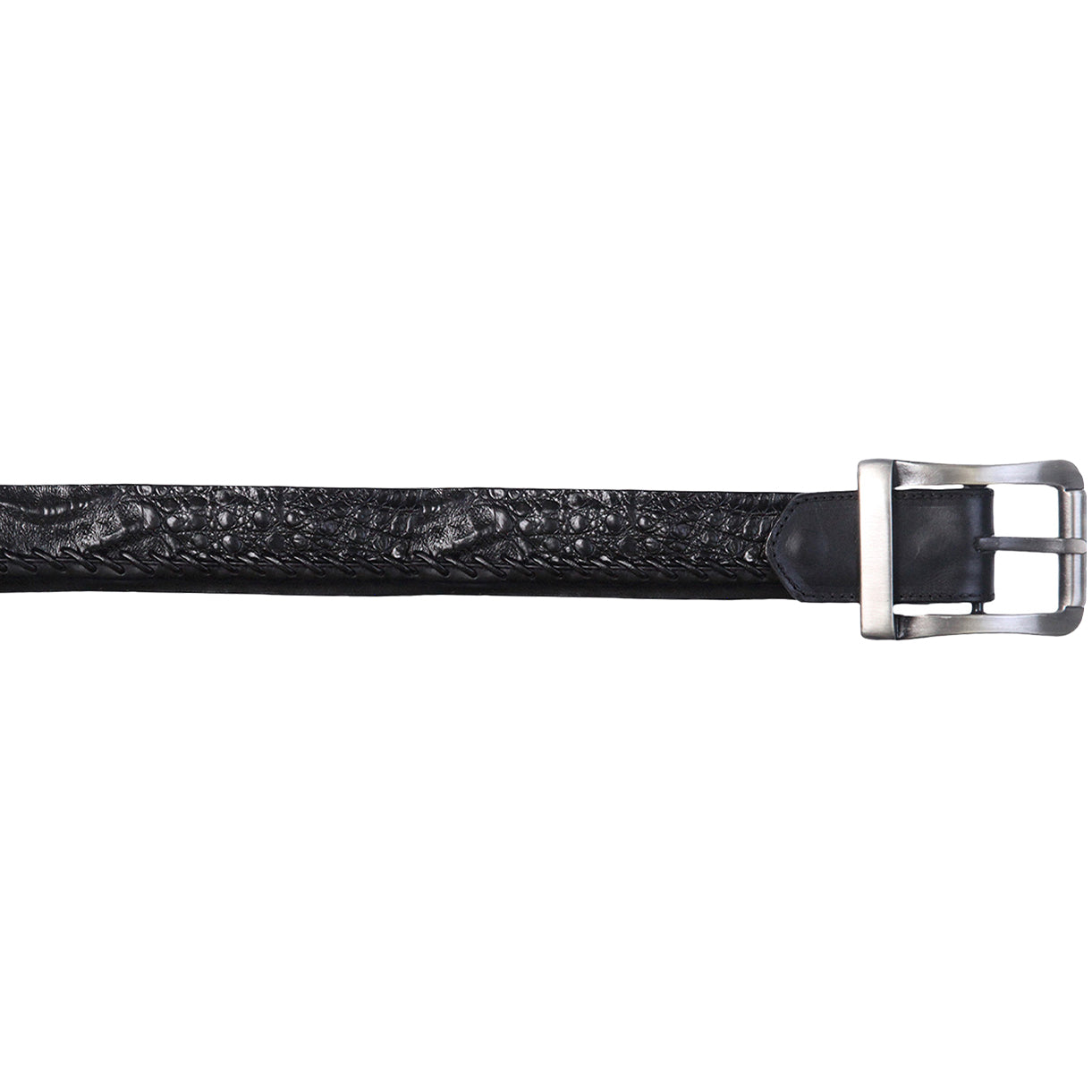  Men's Black Caiman Belt