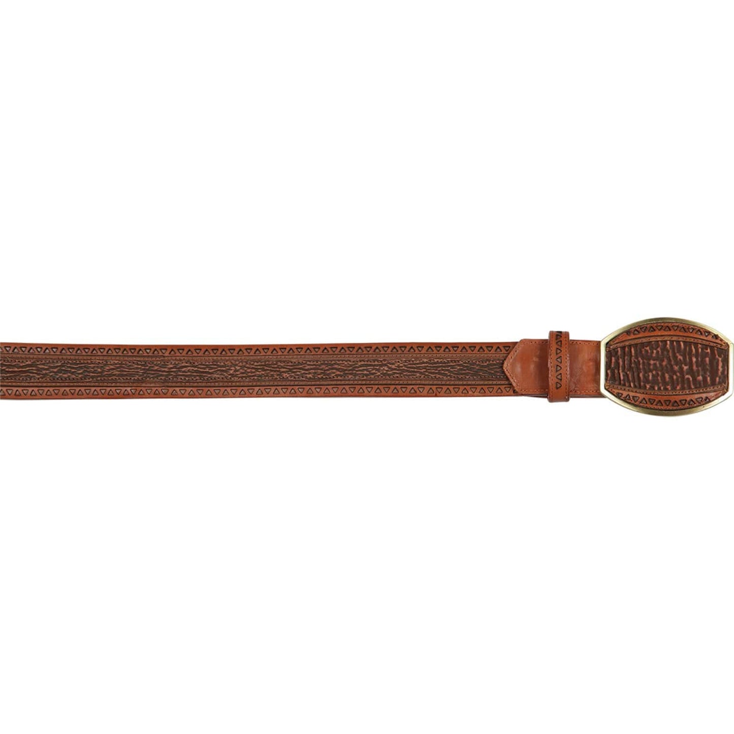  Shark Skin Belt Cognac