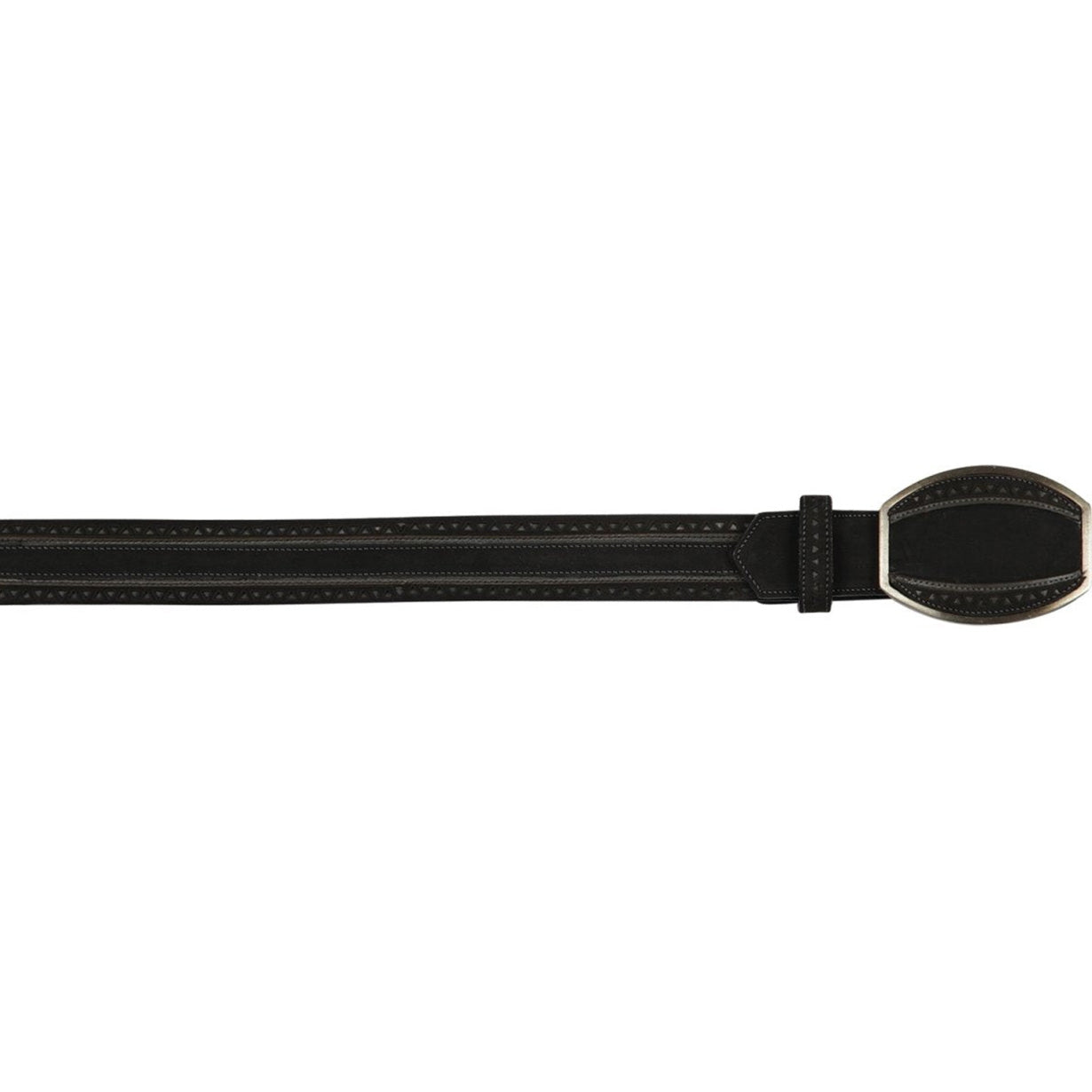  Mens Black Suede Belt