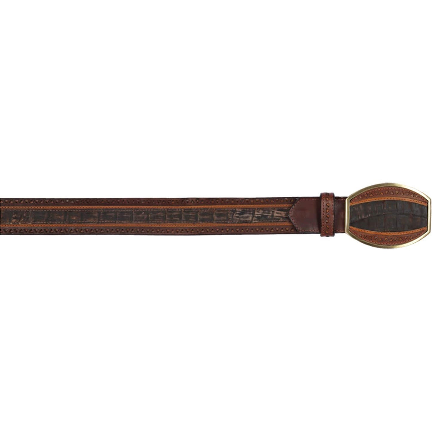  Brown Crocodile Belt