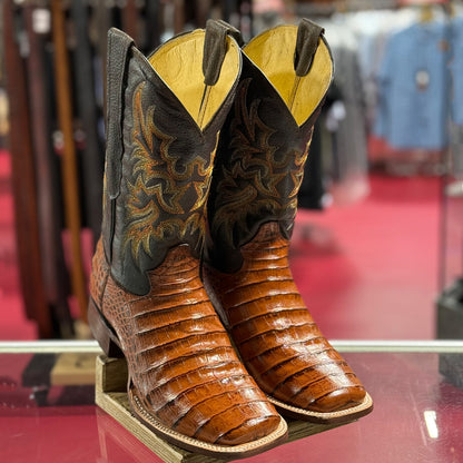  Cowboy Boots Caiman Belly Print