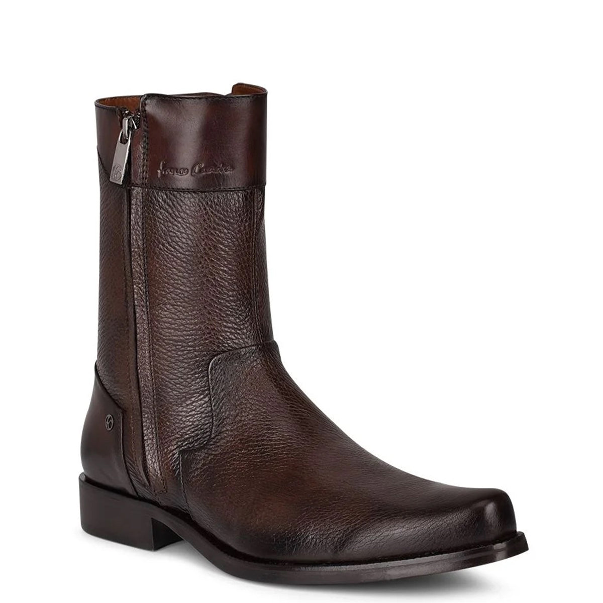  Deer Double Zipper Dress Boot