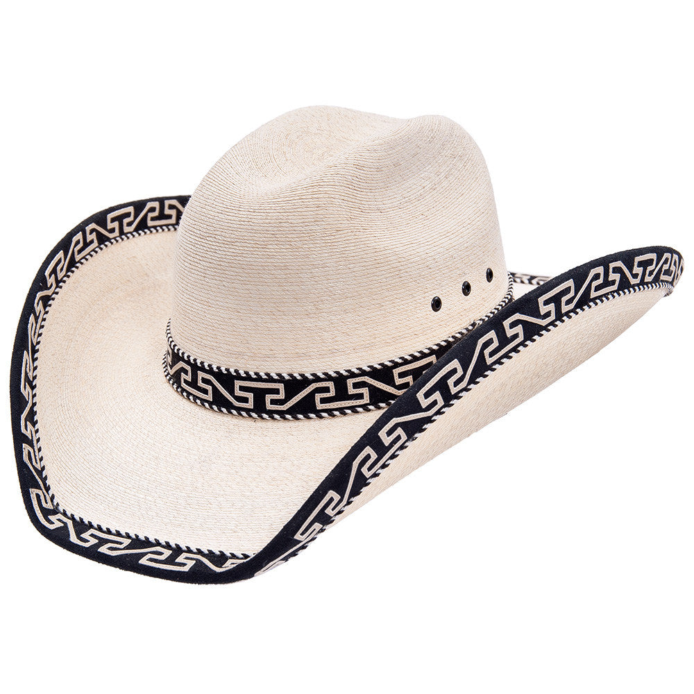  Sahuayo Palm Decorated Cowboy Hat