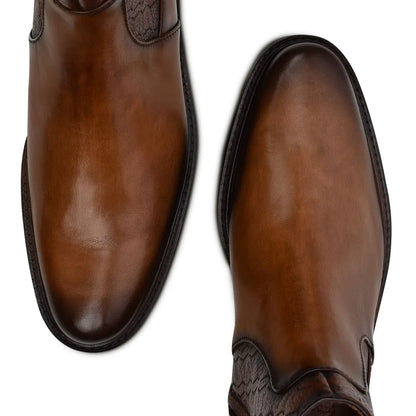  Honey Hand Painted Dress Shoe