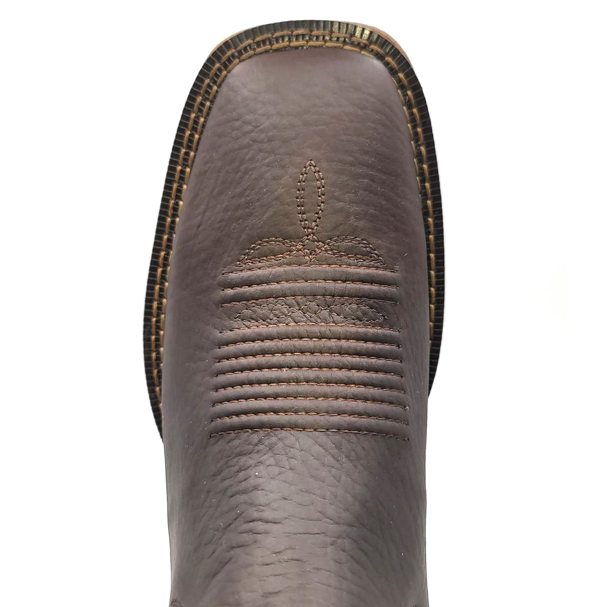  Square Toe Brown Short Cowboy Boots