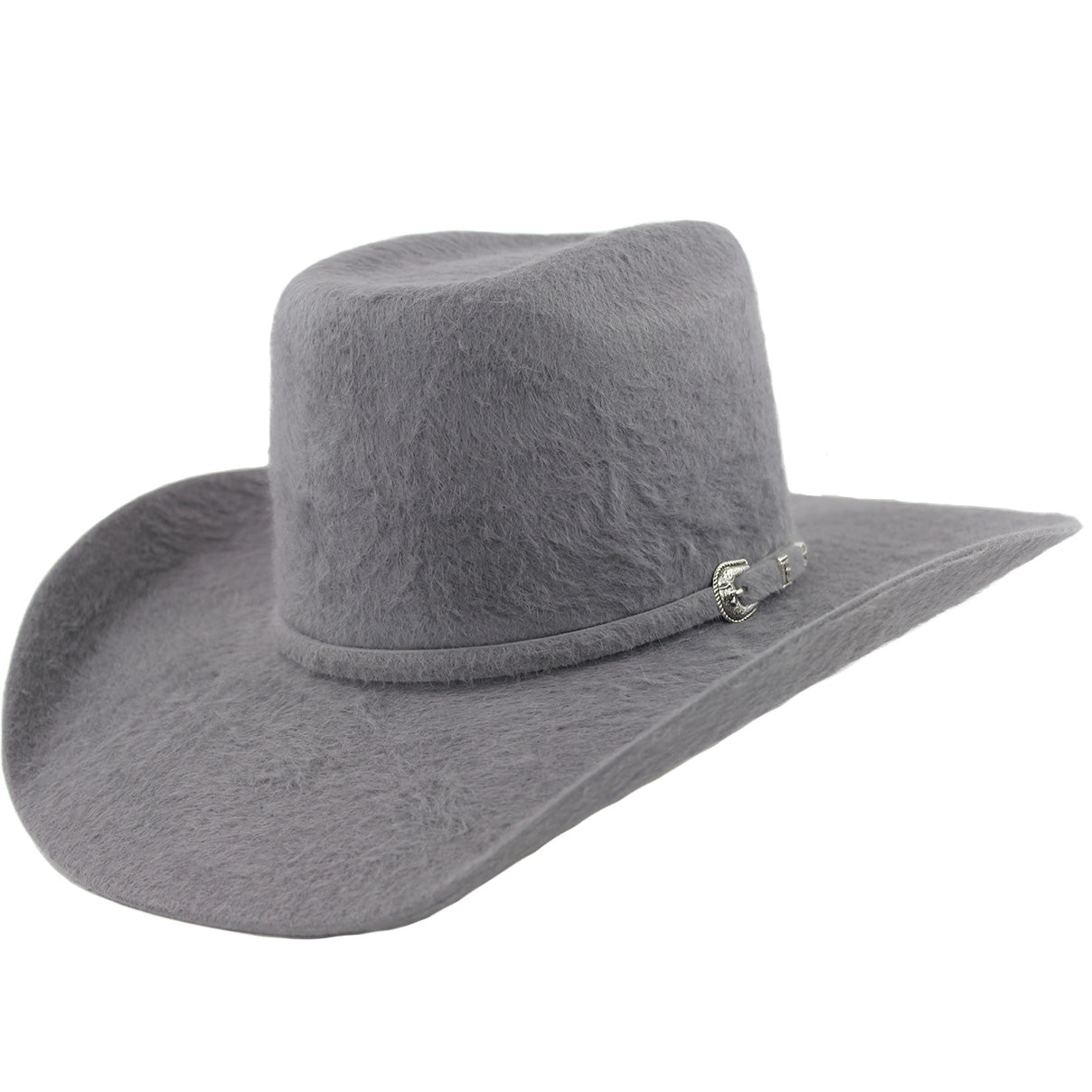  30x Dark Gray Grizzly Fur Felt Cowboy Hat