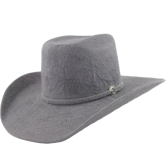  30x Dark Gray Grizzly Fur Felt Cowboy Hat