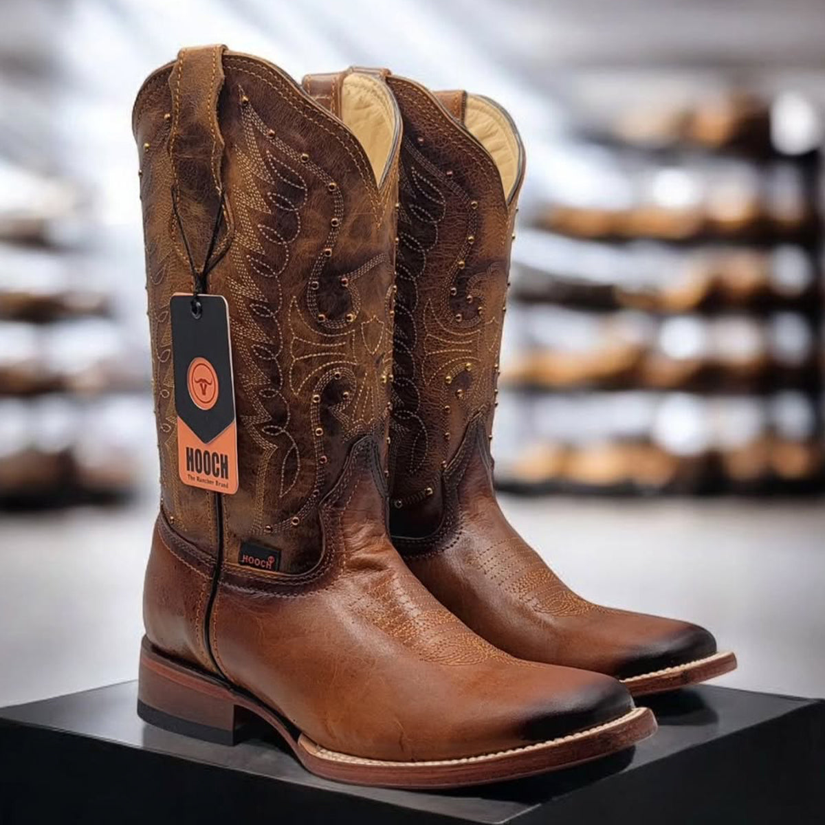  Volcano Honey Square Toe Cowgirl Boot