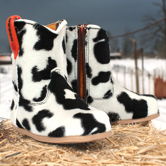  Hair-On Print Baby Boots