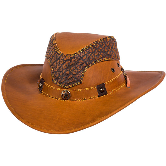  La Sierra Leather Hat By Stone Hats
