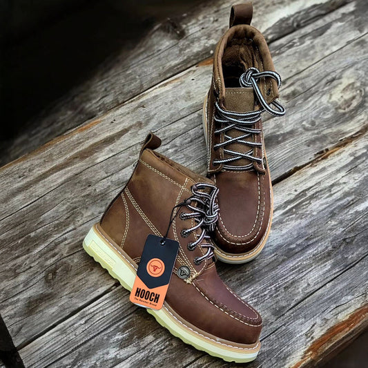  Tang Brown Moc Toe Work Boots