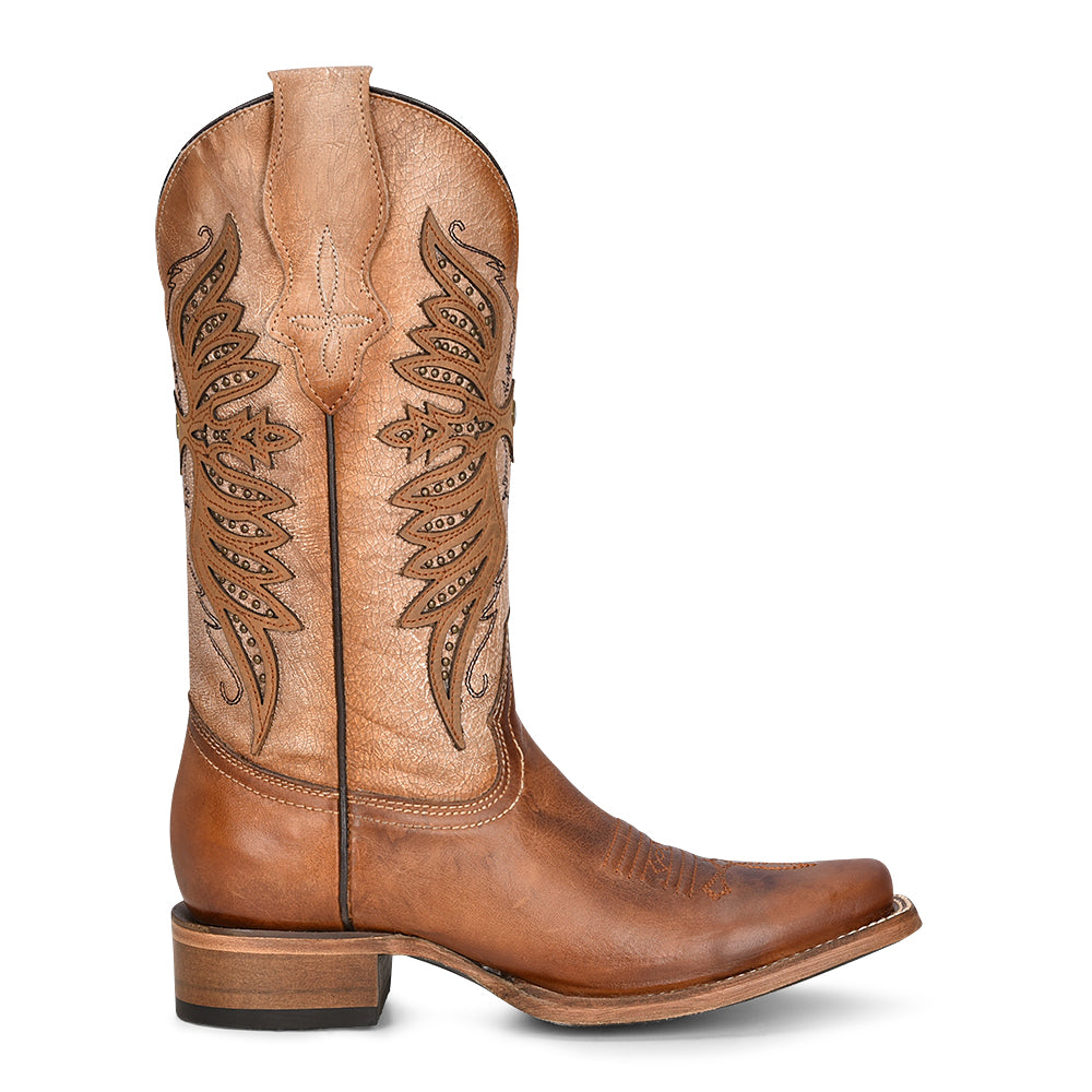 Corral Circle G Brown Studded Cowgirl Boot