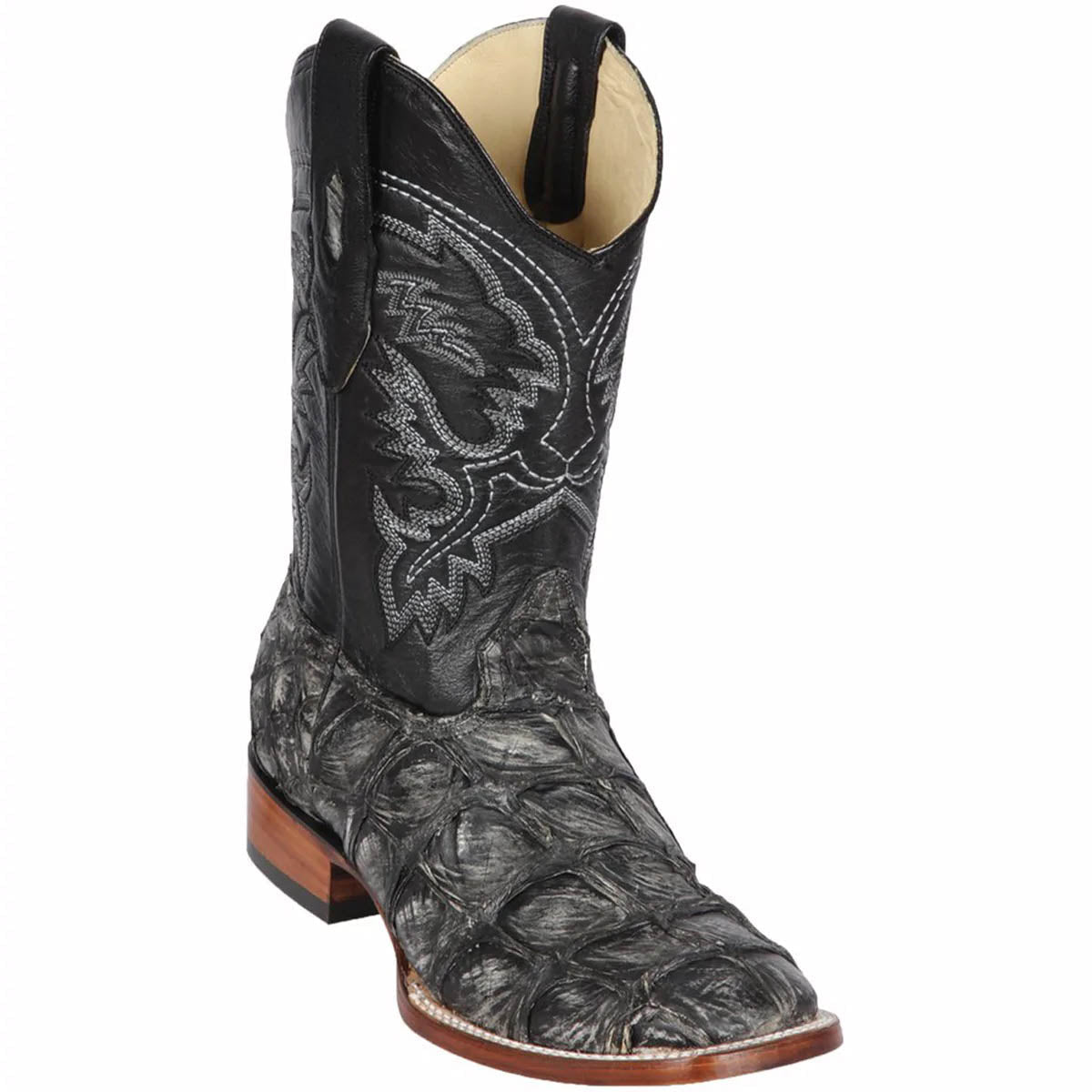  Rustic Black Pirarucu Boots