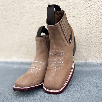  Ankle Square Toe Cowgirl Boots