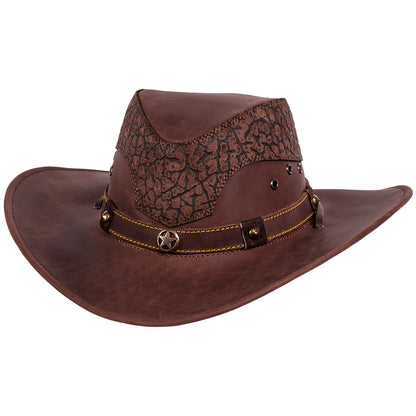  La Sierra Leather Hat By Stone Hats
