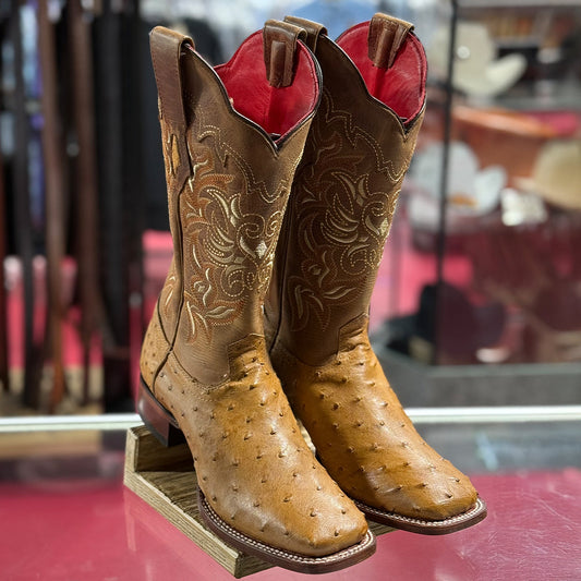  Amber Ostrich Cowgirl Boots
