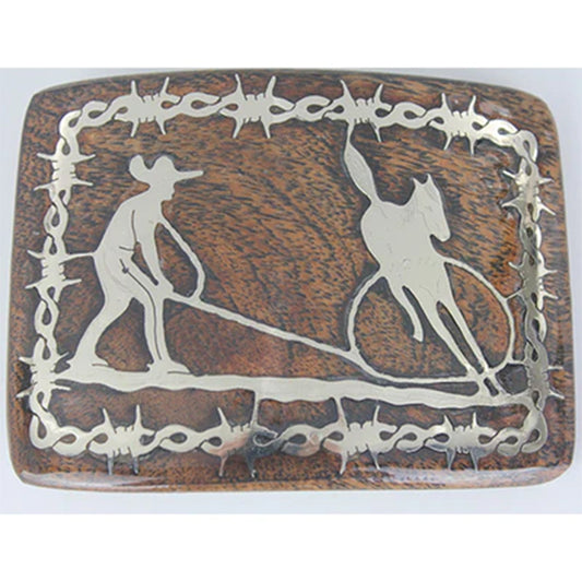 Handmade Manganas A Pie Charro Western Buckle