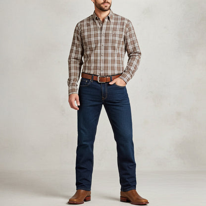  Light Brown Short Cowboy Boots