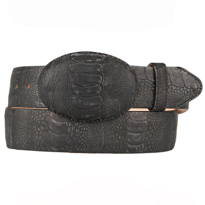  Men's Ostrich Leg Grasso Western Belts
