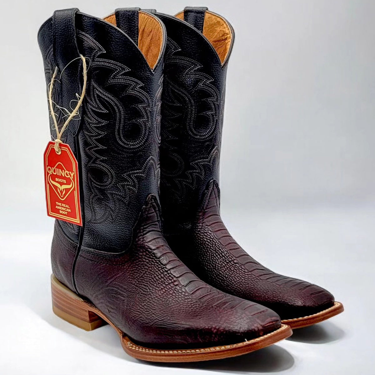  Print Ostrich Leg Boots