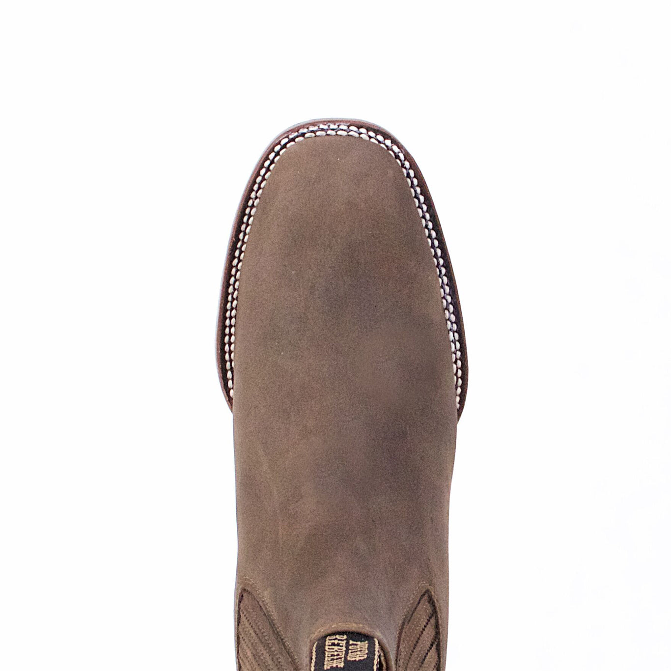  Topo Suede Charro Square Toe Boots