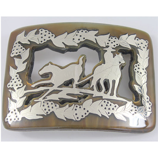 Handmade Piales En Lienzo Western Buckle