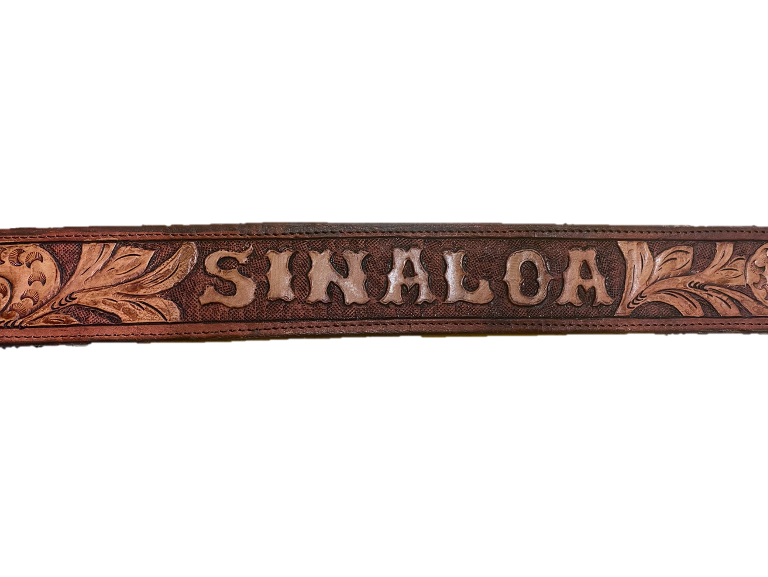 Handmade Leather Hand Tooled Belt