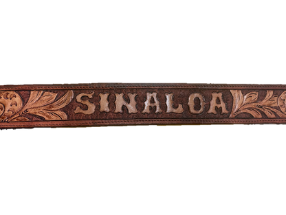 Handmade Leather Hand Tooled Belt