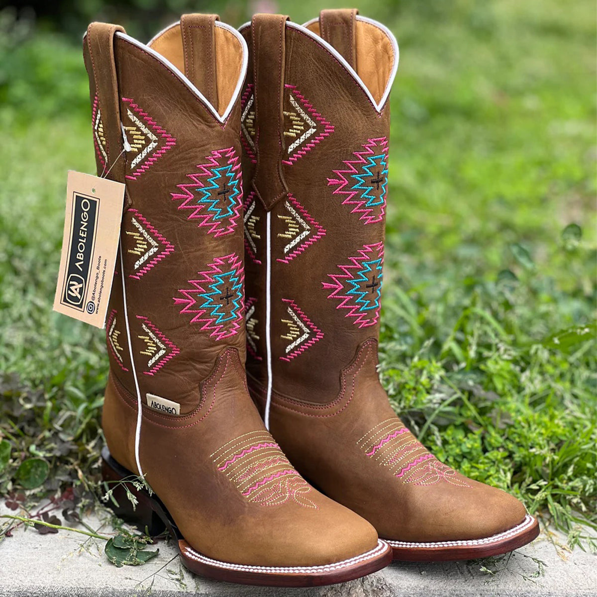  Brown Cowgirl Boots Native Design