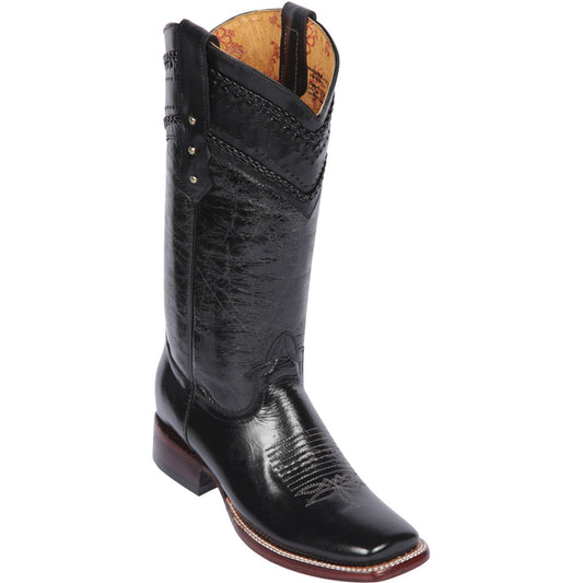  Black Square Toe Cowgirl Boot