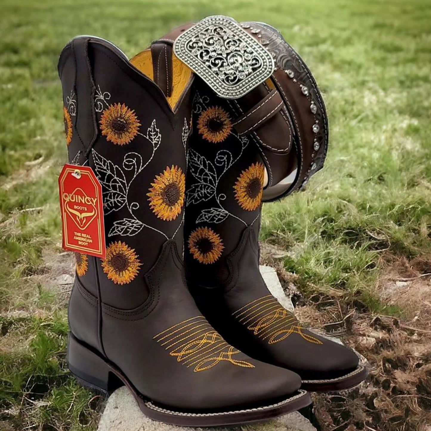  Women's Sunflower Cowboy Boots